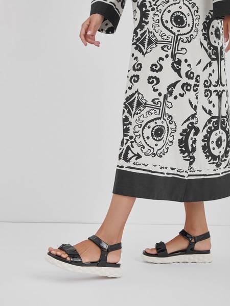 Сандалии женские из натуральной кожи, босоножки на спортивной массивной подошве El Tempo 19190525